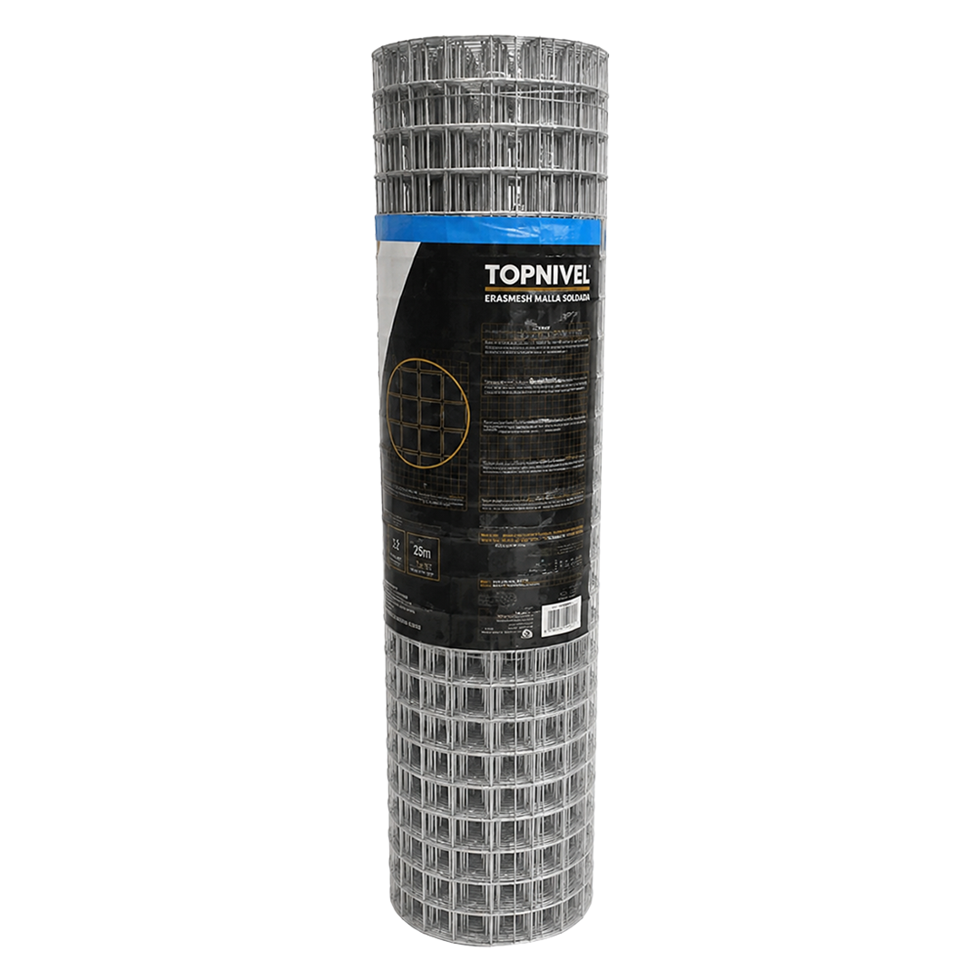Malla electrosoldada galvanizada 6 x 6 mm Nivel en rollo de 1 x 25 m ref 112427