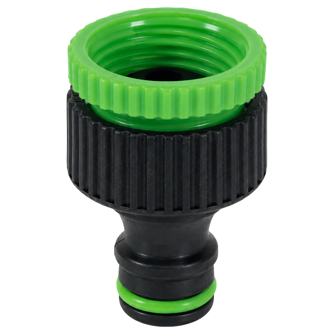 Conector rapido para grifo de riego Natuur con rosca hembra.