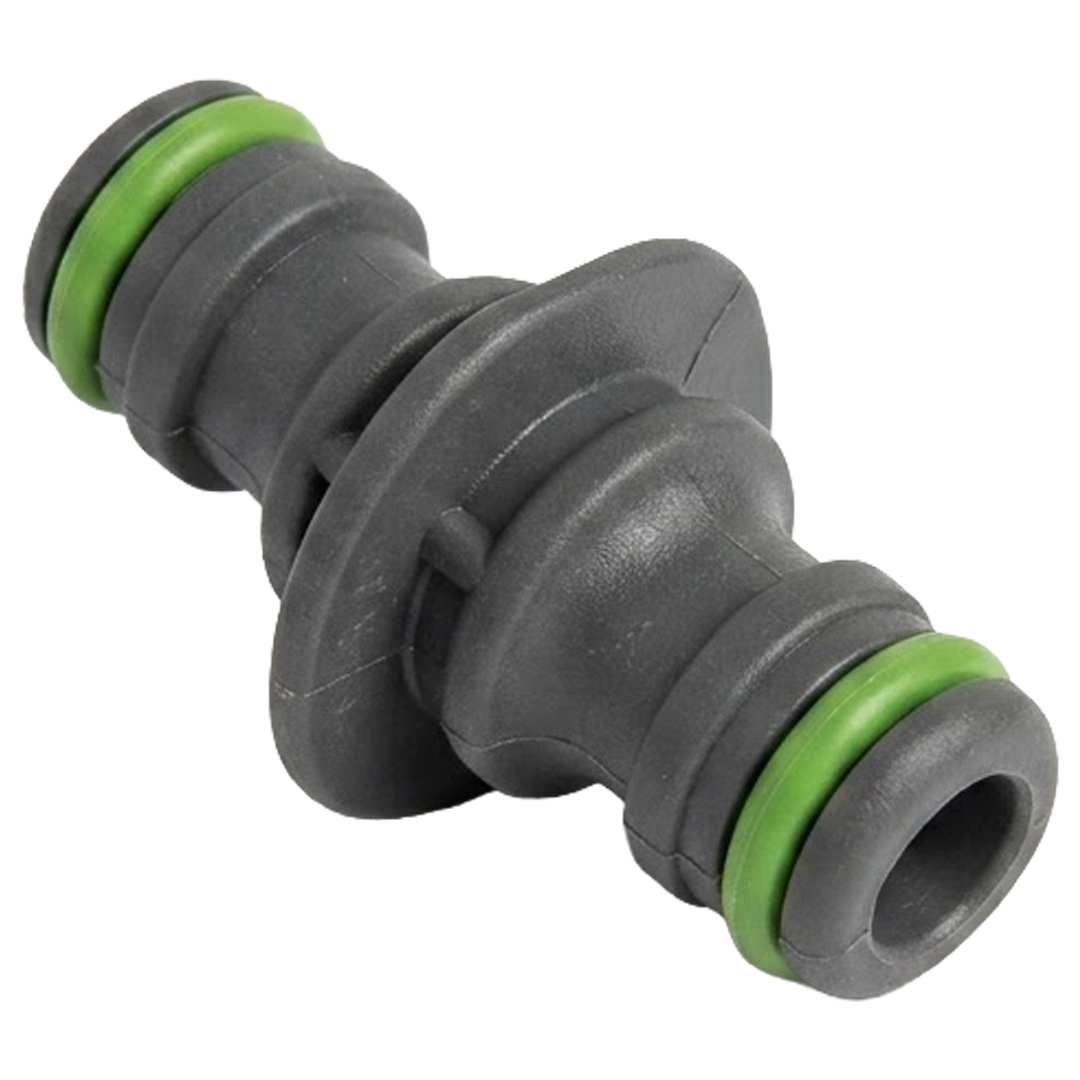Conector de prolongacion de 2 vias Natuur para mangueras de riego.