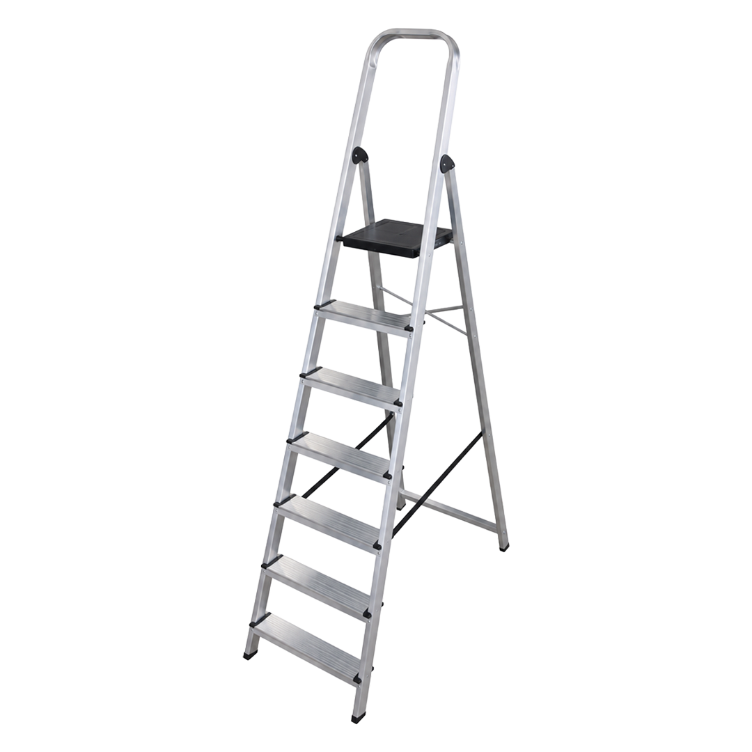 Escalera de aluminio doméstica de 7 peldaños Ambit ref 142915.