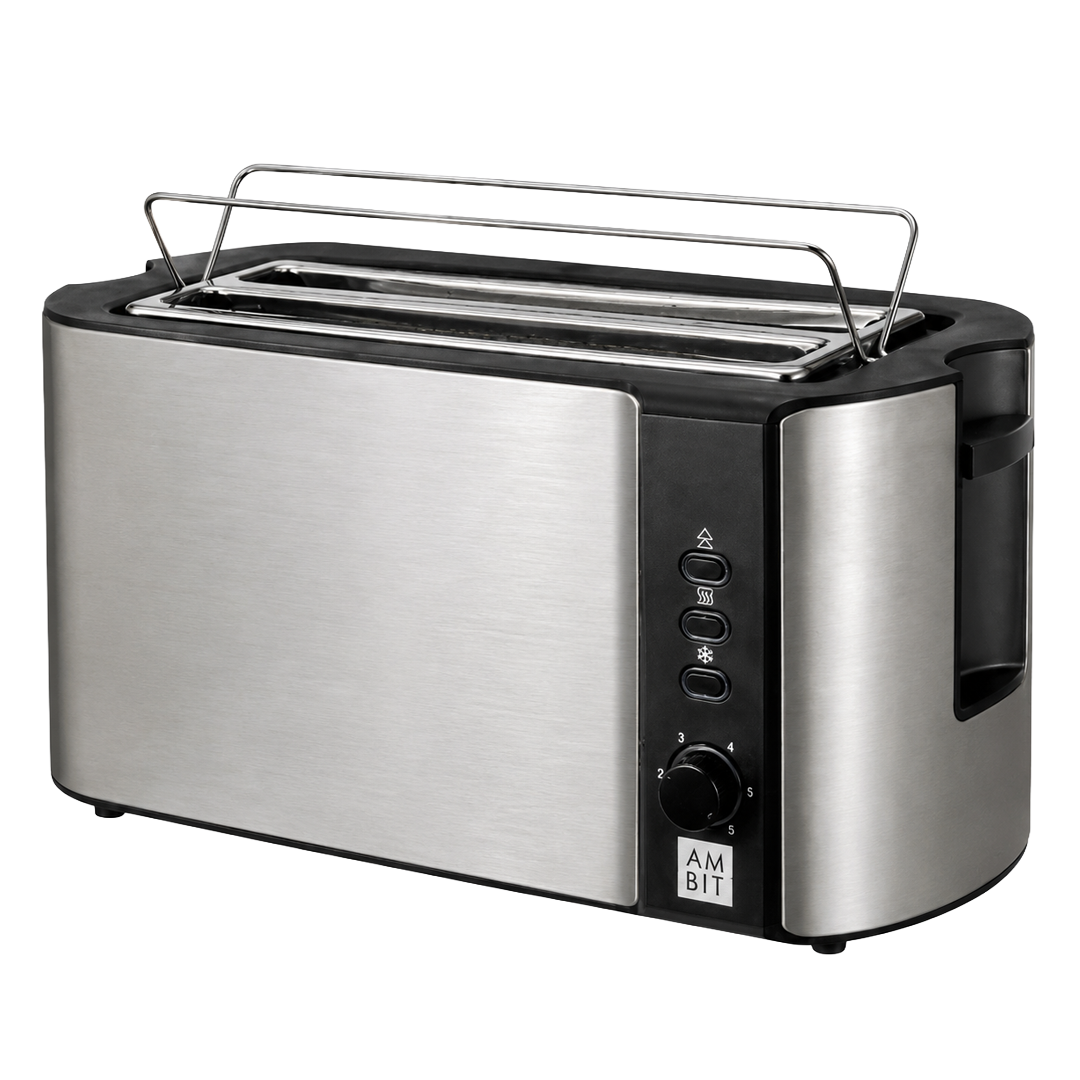 Tostador dos ranuras largas inox 1500W Ambit ref 142933