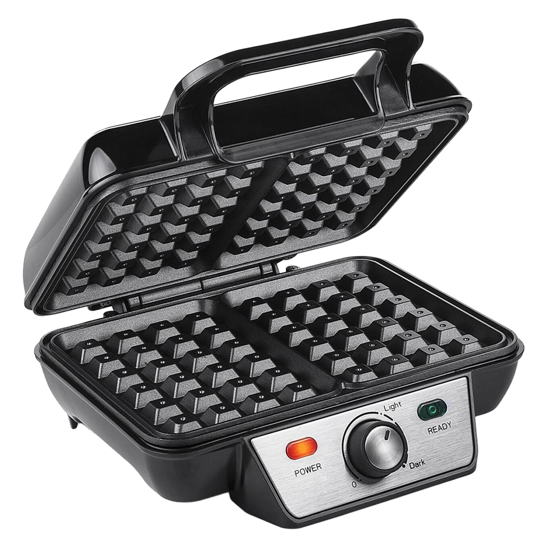 Gofrera electrica Tristar 1000W para horneado rapido y facil limpieza.