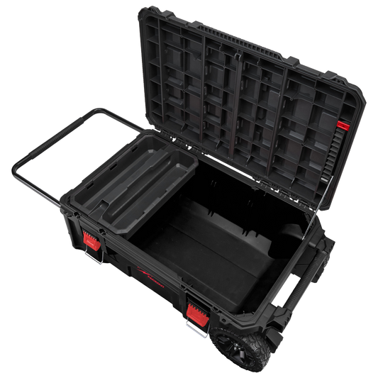 Interior de gran volumen del baul con ruedas XL Milwaukee PACKOUT 4932478161.