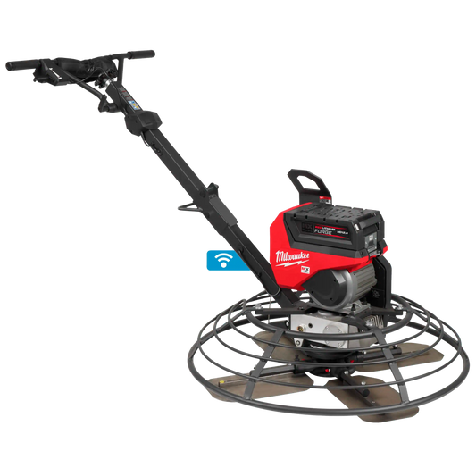 Fratasadora de hormigón Milwaukee MX FUEL de 914mm con sistema de seguridad AUTOSTOP