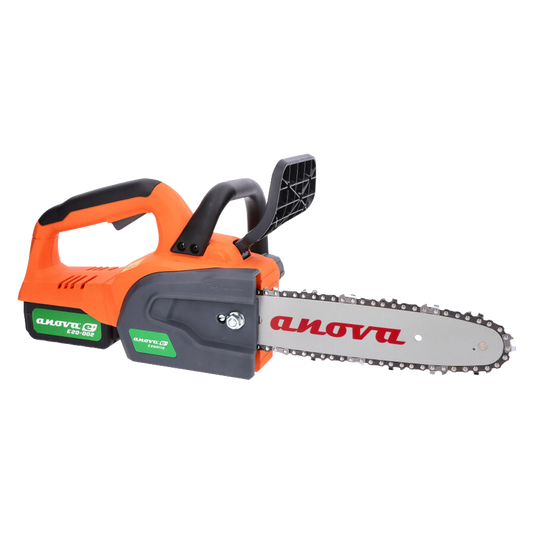 Motosierra a batería Anova E-Plus E20M10 20V 10 pulgadas ref 8435673743916 con batería y cargador.