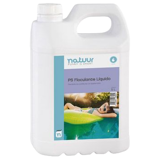 Garrafa de floculante liquido Natuur 100243 para aglomerar particulas en suspension.