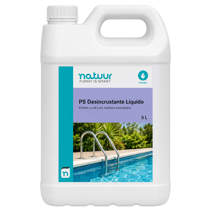 Desincrustante superconcentrado Natuur 5 L para vasos de piscina.