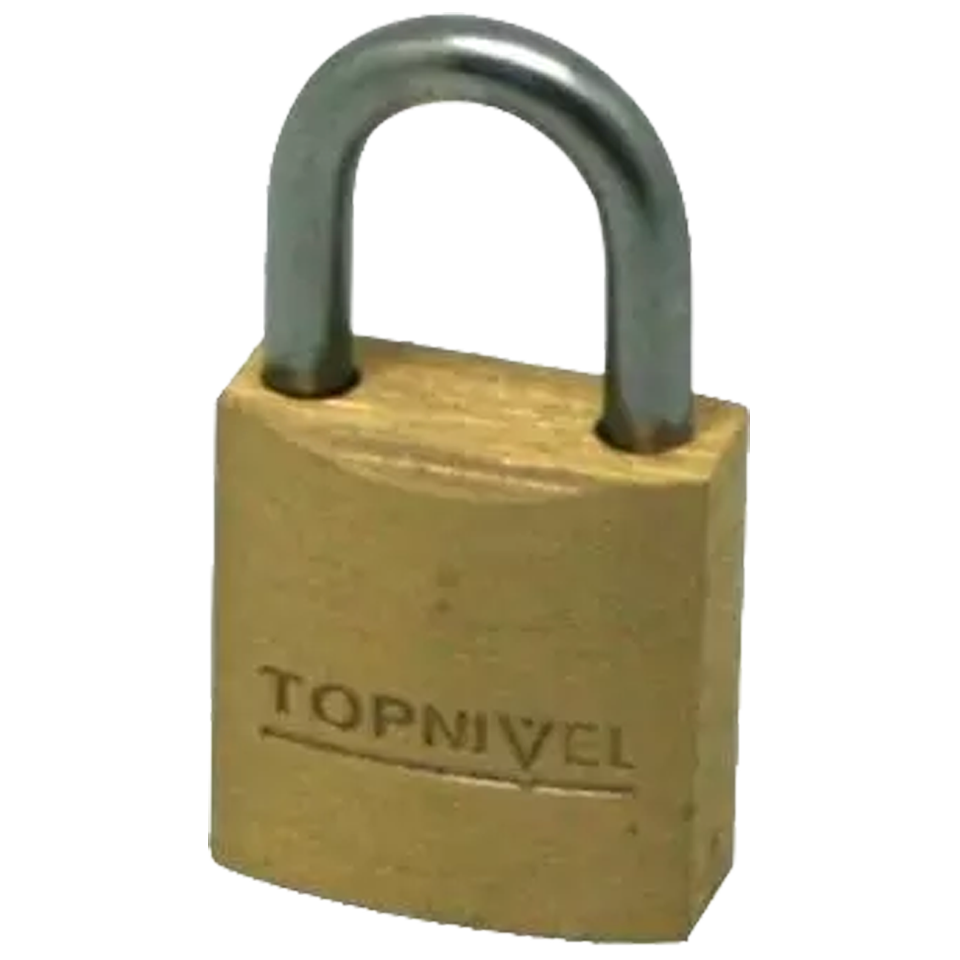 Candado de seguridad 20 mm de latón con arco corto, compacto y resistente, ideal para armarios, taquillas, puertas y uso interior o exterior.