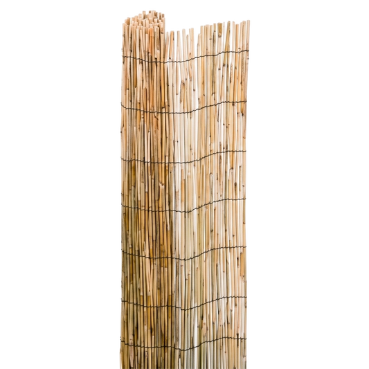 Cañizo de bambú pelado Natuur 1,5x5 metros para ocultación ref 104200.