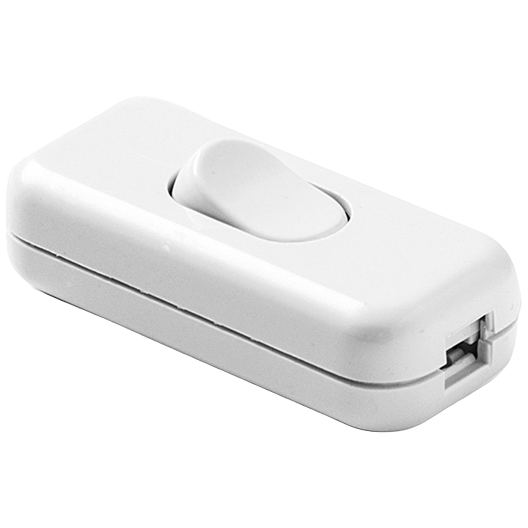 Interruptor de paso 2A 250V Famatel 4403.1 blanco en termoplastico.