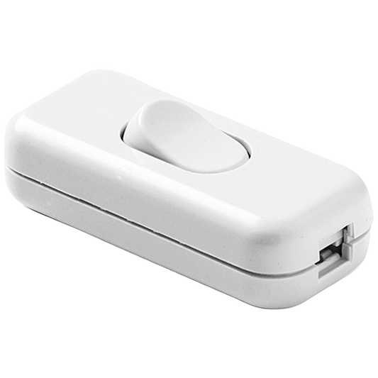 Interruptor de paso 2A 250V Famatel 4403.1 blanco en termoplastico.