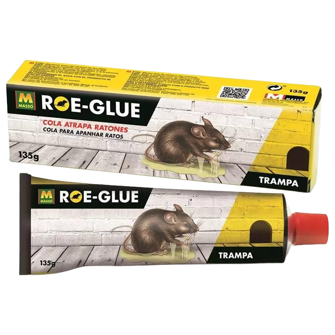 Tubo de cola atrapa ratones e insectos Roe-Glue Masso de 135 g