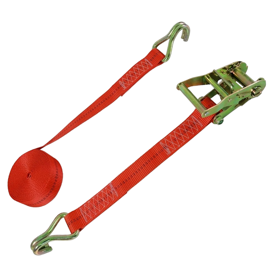 Sistema de trincaje profesional Nivel de 35mm y 6 metros con cinta naranja de alta resistencia y tensor de trinquete de acero.
