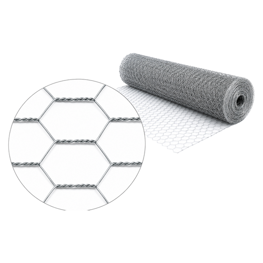 Malla triple torsion galvanizada 51 mm Nivel en rollo de 1 x 50 m ref 112418