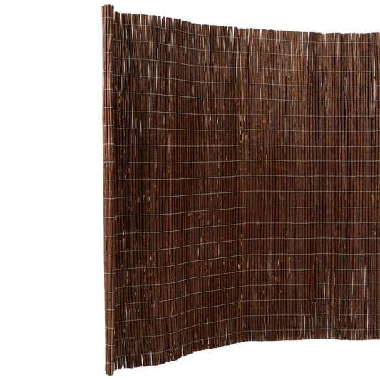 Rollo de mimbre natural Natuur 1,5x5 metros para ocultación de jardines ref 112773.