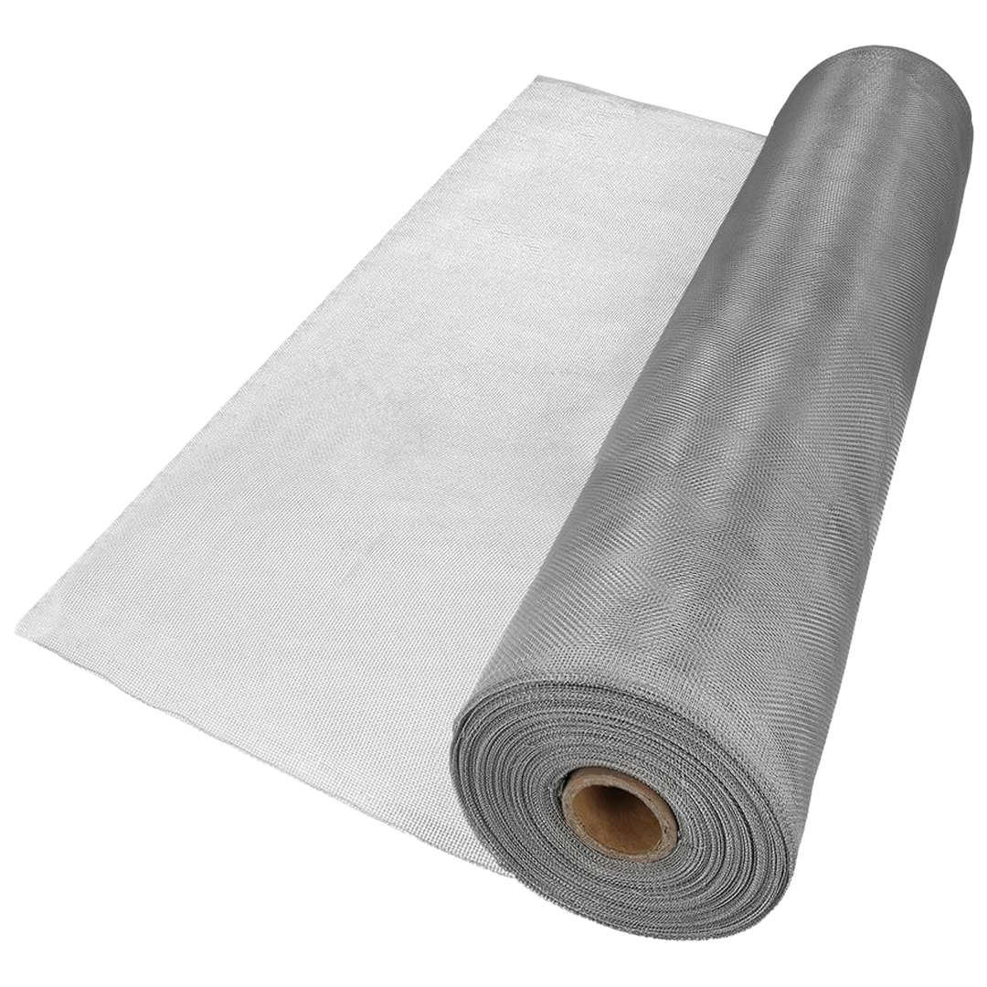 Tela mosquitera de aluminio Natuur en rollo de 1,5 x 30,5 metros.