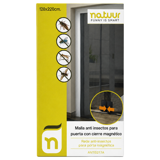Mosquitera para puerta de dos hojas Natuur 120x220 cm ref 125777.