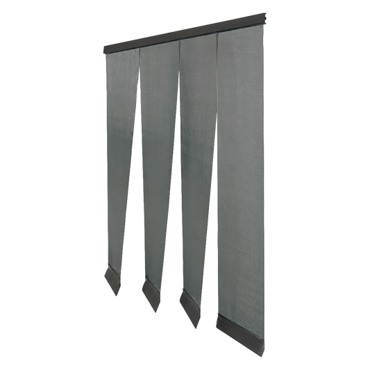 Mosquitera en tiras para puerta Natuur 95x220 cm en color negro.