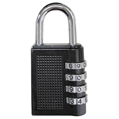 Primer plano del arco corto de acero del candado Nivel NV128203, diseñado para un ajuste preciso y mayor seguridad.