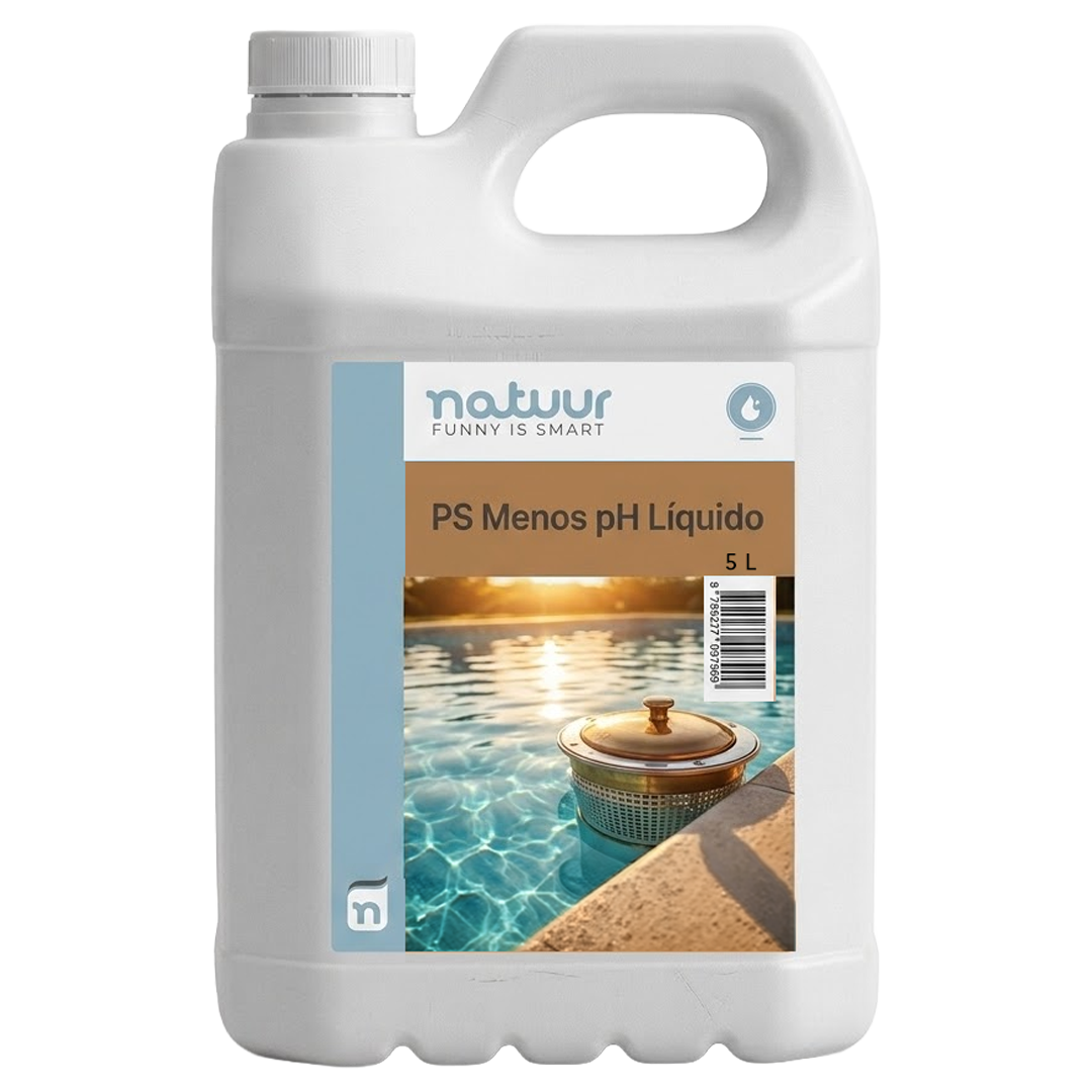 Reductor de pH liquido para piscina Natuur bidon de 5L ref 136514.