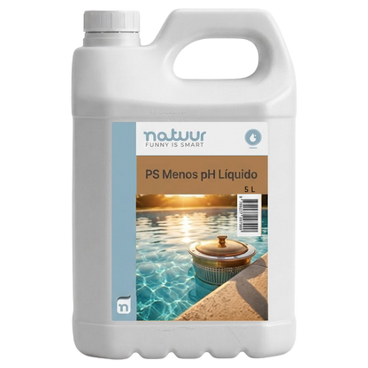Reductor de pH liquido para piscina Natuur bidon de 5L ref 136514.