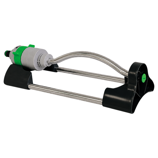Aspersor de riego oscilante para jardin con conexion rapida Natuur.