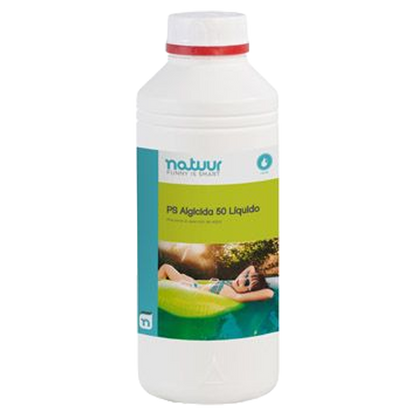Bote de antialgas concentrado Natuur 142001 algicida para agua transparente.