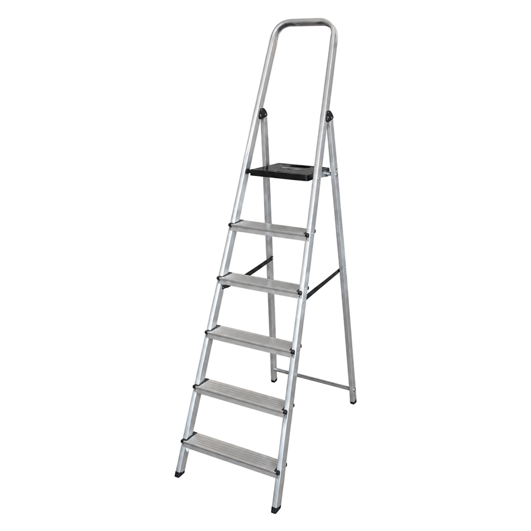 Escalera de aluminio domestica de 5 peldaños Ambit ref 142913