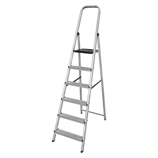 Escalera de aluminio domestica de 5 peldaños Ambit ref 142913