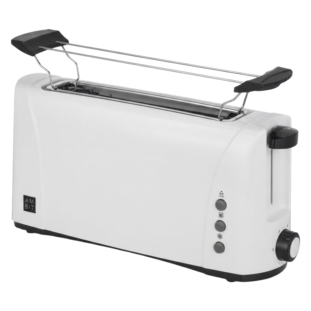Tostador de ranura larga blanco 1000W Ambit ref 142935