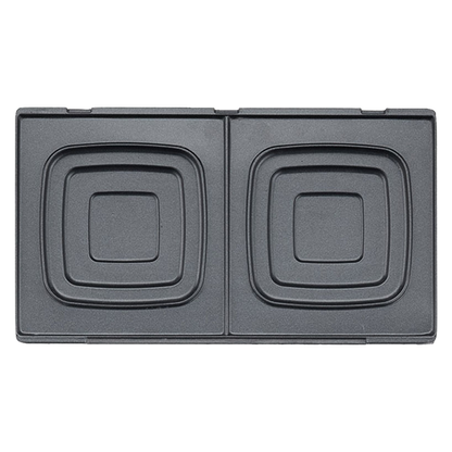 Sandwichera Ambit 800W guardada en posicion vertical sobre encimera.