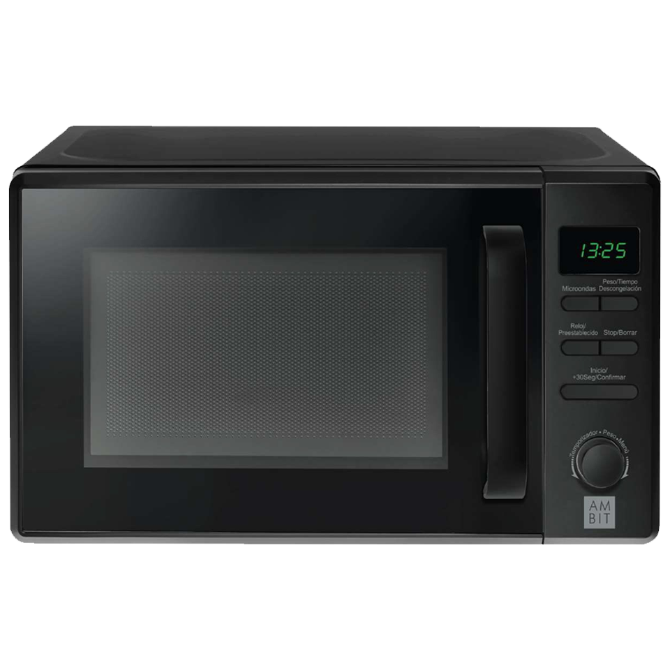 Horno microondas digital sin grill Ambit 20L 700W negro ref 143054.