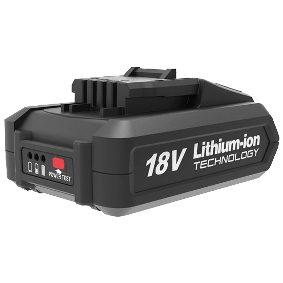 Batería Wesco 18V 2.0 Ah Li-Ion con indicador de carga para herramientas profesionales