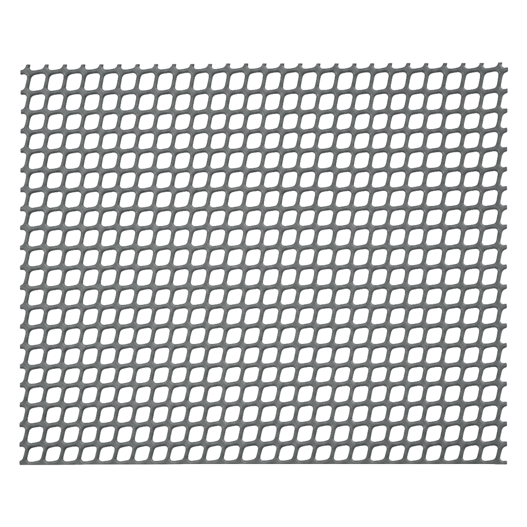 Malla plastica gris Natuur 5x5 mm en rollo de 1x25 metros.