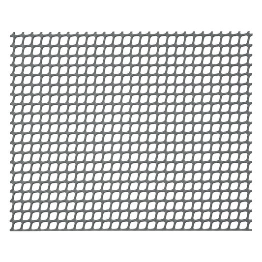 Malla plastica gris Natuur 5x5 mm en rollo de 1x25 metros.
