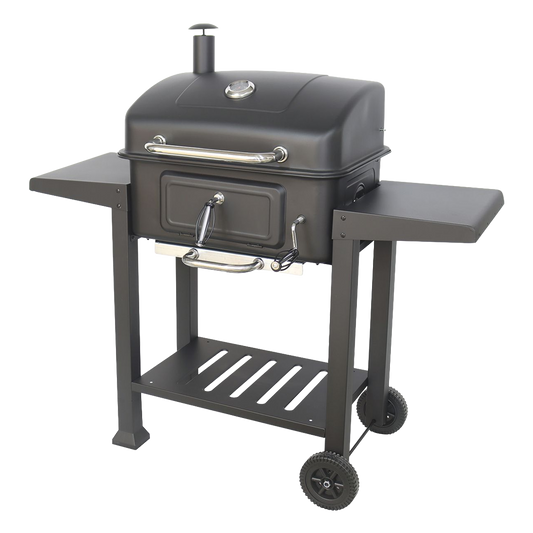 Tapa con chimenea integrada para control de humo en barbacoa Natuur.