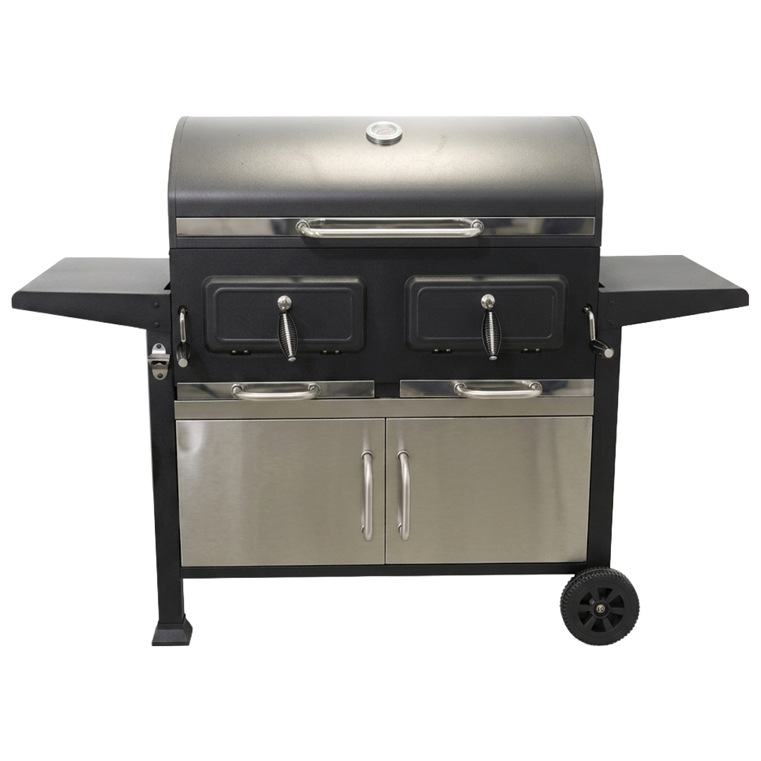 Barbacoa de carbon Natuur con parrilla principal de hierro fundido 41x75 cm.