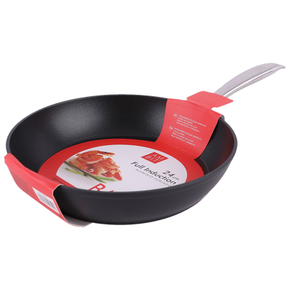 Mango de acero inoxidable remachado profesional en sarten antiadherente Ambit 18 cm