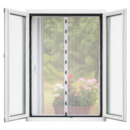 Mosquitera ventana magnetica Natuur 150 x 180 cm blanca con malla de poliester.