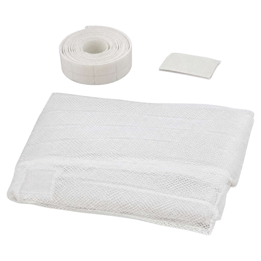 Kit completo de mosquitera con cinta textil y remates inferiores Natuur 145247