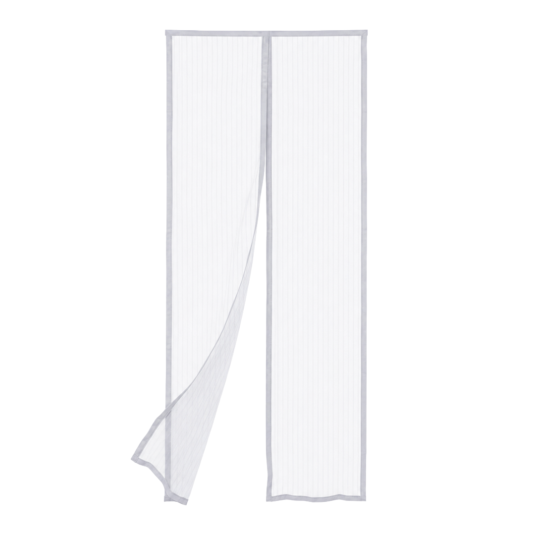 Mosquitera para puerta fija Natuur blanca de 150x250 cm con fijacion textil sin taladro