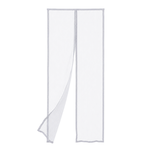 Mosquitera para puerta fija Natuur blanca de 150x250 cm con fijacion textil sin taladro