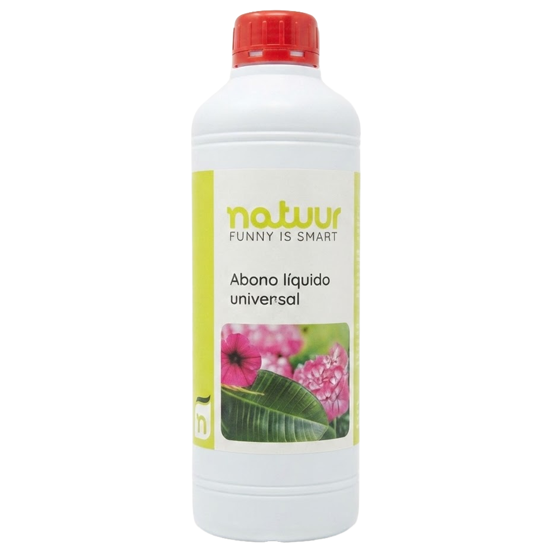 Fertilizante liquido NPK con magnesio y boro Natuur para plantas de jardin.