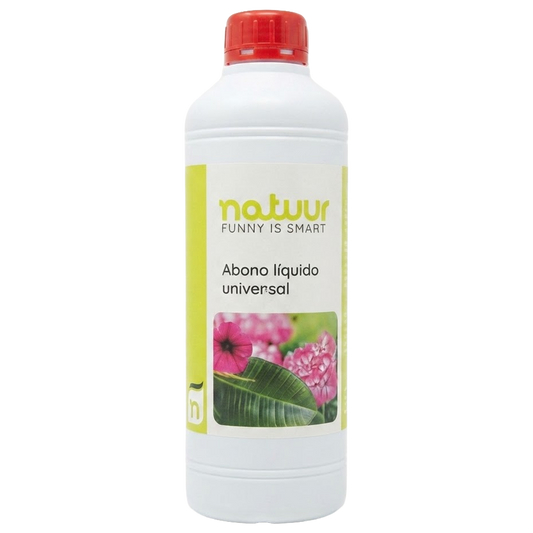Fertilizante liquido NPK con magnesio y boro Natuur para plantas de jardin.