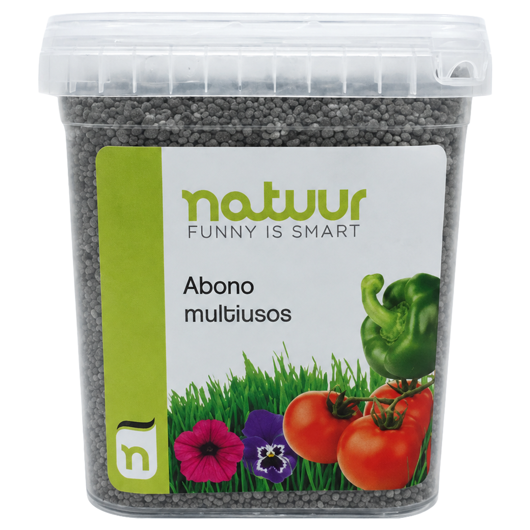 Abono granulado con oligoelementos Natuur de 4 kg para huerto y jardin.