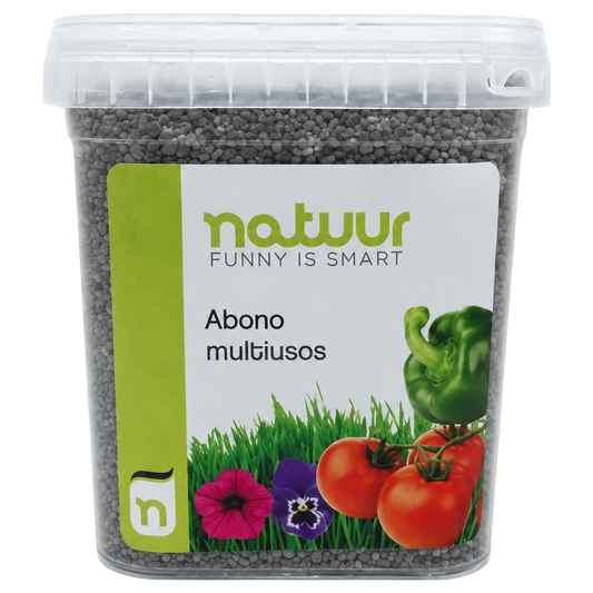 Abono granulado con oligoelementos Natuur de 4 kg para huerto y jardin.