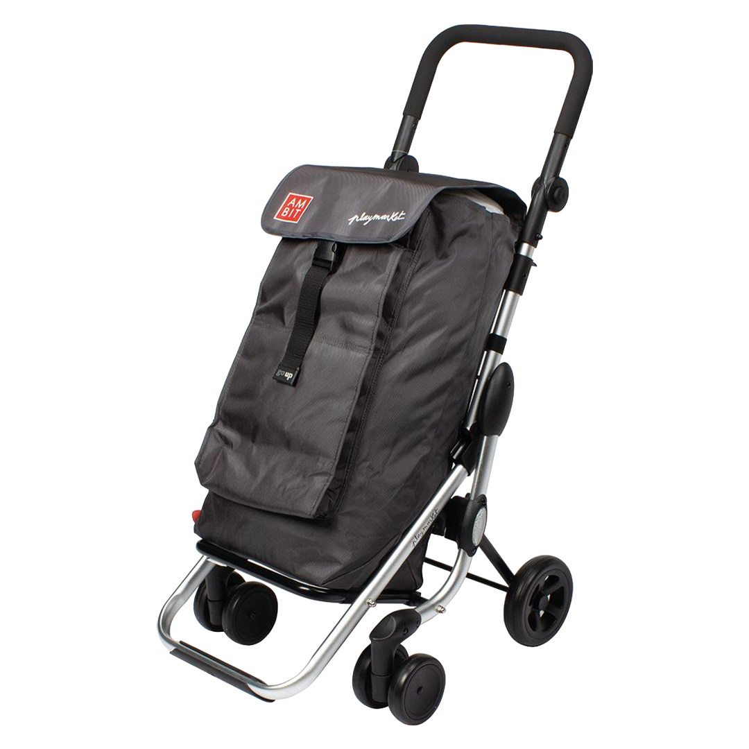 Carro de compra 4 ruedas giratorias Ambit Go Up color Marengo.