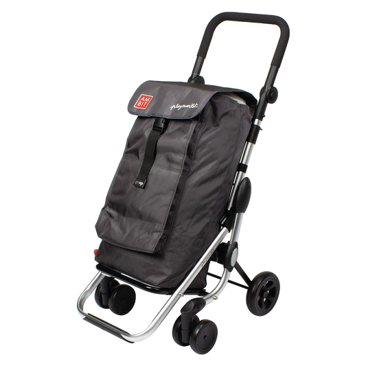 Carro de compra 4 ruedas giratorias Ambit Go Up color Marengo.