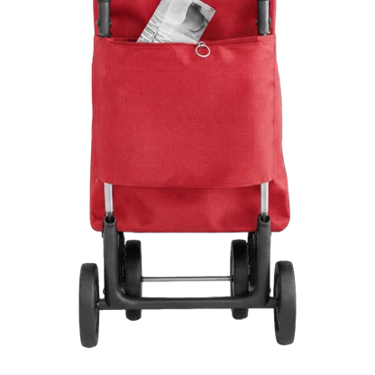 Bolsa I-MAX de 43 litros en color rojo con bolsillo trasero para carro Ambit