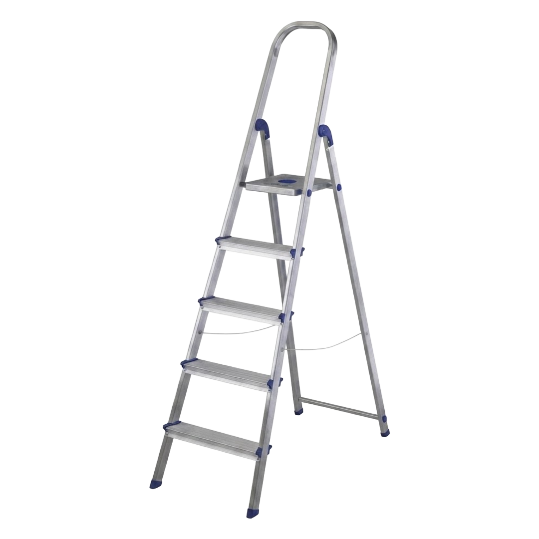 Escalera de aluminio con peldaño ancho Ambit 6 peldaños ref 146929.